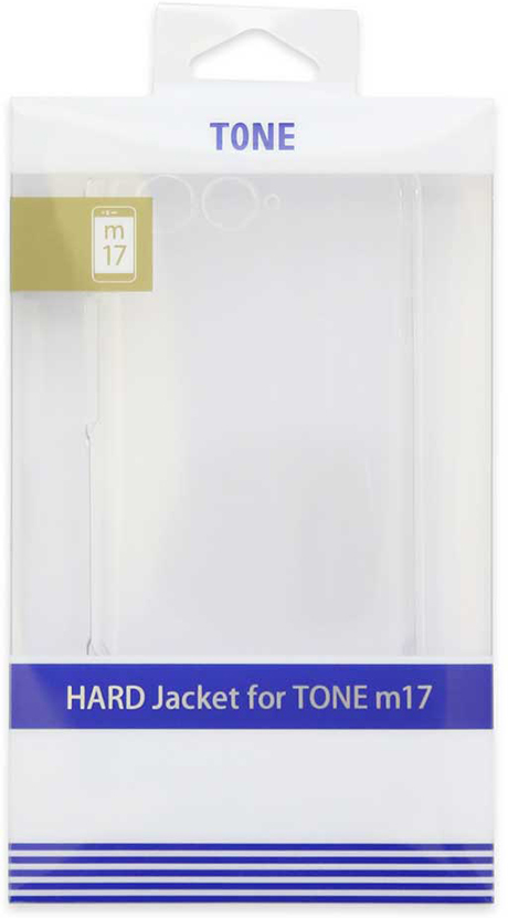 スマートフォン TONE(m17)用 保護ケース HARD Jacket クリア