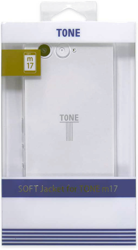 スマートフォン TONE(m17)用 保護ケース SOFT Jacket クリア