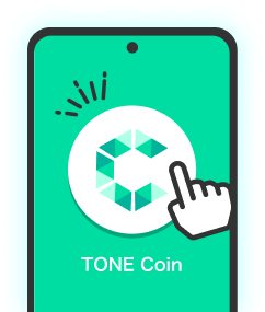 TONE Coinアプリを開くの画像